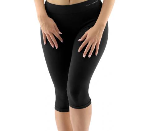 EcoBamboo capri černá