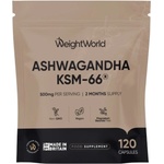 WeightWorld Ashwagandha KSM-66 with Black Pepper + Vitamin B6 [120 капсули]