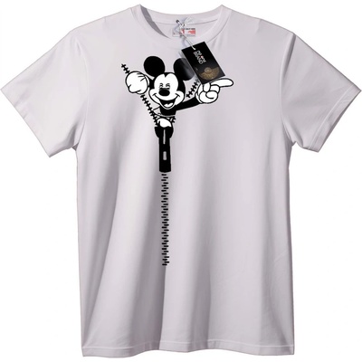 NOONEBRAND Тениска Mickey Mouse Цип - XL, Black