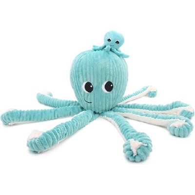 Les Ptipotos Плюшено октоподче Filou синьо - мама с детенце
