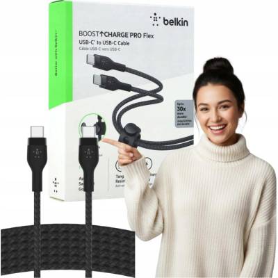 Belkin CAB011bt1MBK USB-C na USB-C, 1m, černý