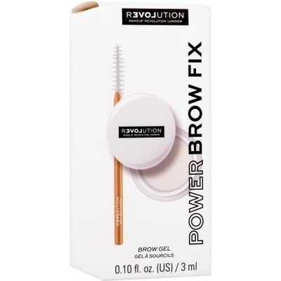 Revolution Relove Power Brow gél na obočie so štetčekom Clear 3 ml
