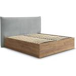 Bobochic Светлосиво тапицирано двойно легло 160x200 cm тапицирано/ПДЧ с място за съхранение с включена подматрачна рамка Charlie - Bobochic Paris (8924)