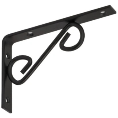 Konzole dekorativní jednoduchá černá 150 x 100 mm, WOP150 C