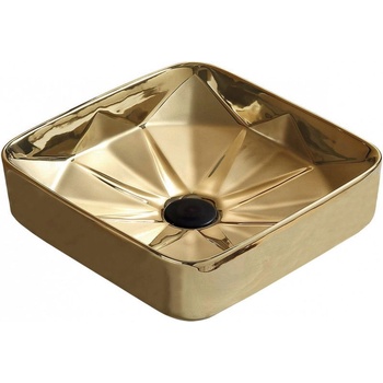 Mexen Elmira мивка за монтаж върху плот 41 x 41 cm, златна - 22094150 (22094150)