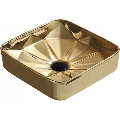 Mexen Elmira мивка за монтаж върху плот 41 x 41 cm, златна - 22094150 (22094150)