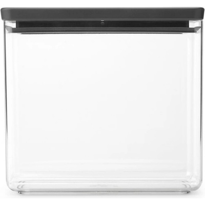 Brabantia Кутия за съхранение Brabantia Tasty+ Stackable 1008875, 3.5 л, Силиконово уплътнение, Без BPA, Тъмносив (1008875)