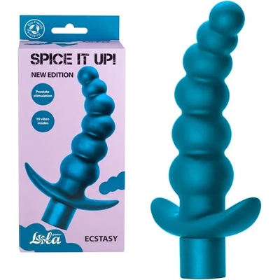 Анален вибратор, релефна форма и 7 режима, 13см. - Spice it up Ecstasy (8009-03LOLA)