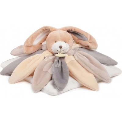 DouDou et Compagnie Paris dárková sada plyšový usínáček králíček hnědý 28 cm