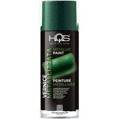 HQS farba v spreji efekt metalíza 400 ml zelená