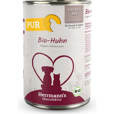 Herrmann's pro psy a kočky Kuřecí maso Bio 400 g