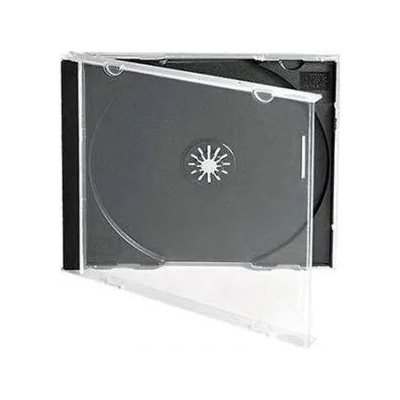 CD-BOX Единични с черен трей (cd box black)