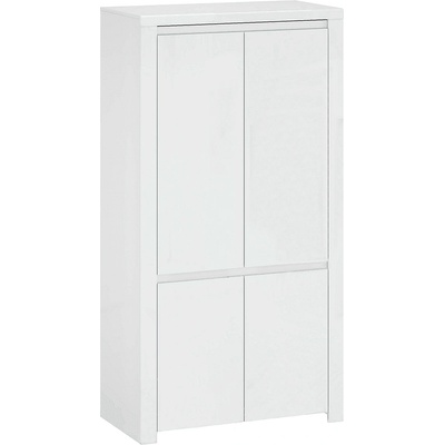 Гардероб Lindy 4D бял гланц