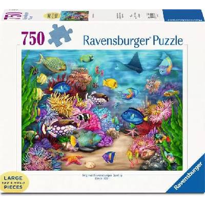 Ravensburger Пъзел Ravensburger от 750 XXL части - Живот в тропическия риф (7017458)