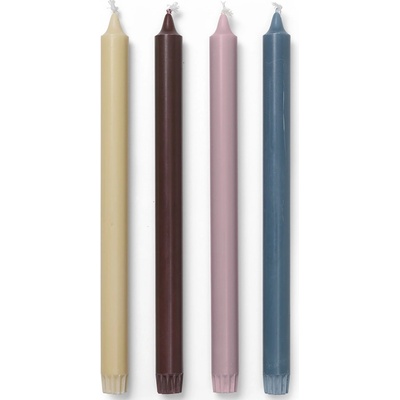 Ferm Living Svíčky Pure set 4ks, Whimsical Blend - Ferm Living Vysoká svíčka Whimsical Blend - set 4 ks, multi barva, vosk