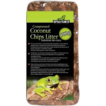 Savannah Substrate pour Reptiles Compressed Coconut Chips Litter - Постеля за терариуми от кокосова кора, 500 гр