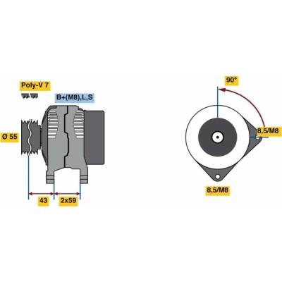 Alternátor BOSCH 0 986 081 220