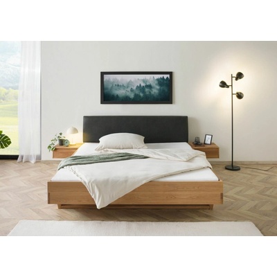 Bighome Fichtelberg s nočními stolky dub přírodní olejovaný čelo antracit 85 cm