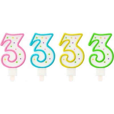 Godan Dortové svíčky č.3 tečky 147895
