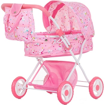 Chipolino Количка за кукли Chipolino - Дора, еднорог (KZKDR02403UN)