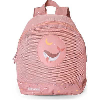 Monnëka Síťovaný batoh na pláž Whale Pink