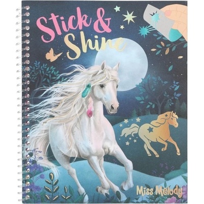 Miss Melody 3501240 Stick & Shine, kreativní omalovánky s třpytivými fóliemi