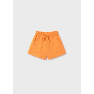 Mayoral kraťasy s vysokým pasem WAFFLE oranžová