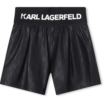 Karl Lagerfeld Детски къси панталони Karl Lagerfeld в черно с десен (Z14214.126.150)