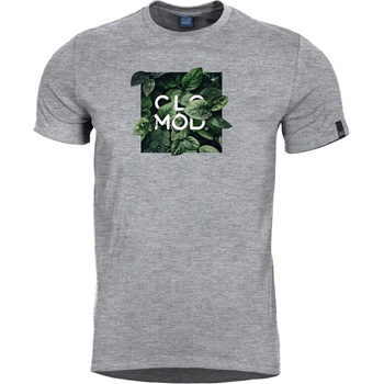 CloMod Къса тениска "Leaves", Меланж (C090012-LE-16)