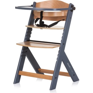 Chipolino Столче за хранене 2 в 1 Chipolino - Tip Top, Графит (STHTT0243GT)