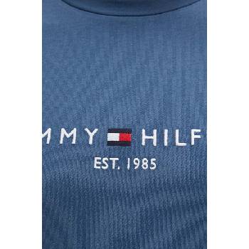 Tommy Hilfiger Памучна тениска Tommy Hilfiger в синьо с апликация (MW0MW11797)