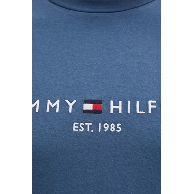 Tommy Hilfiger Памучна тениска Tommy Hilfiger в синьо с апликация (MW0MW11797)