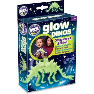 Brainstorm Фосфоресцираща фигурка Brainstorm Glow Dinos - Стегозавър, скелет (B8805)