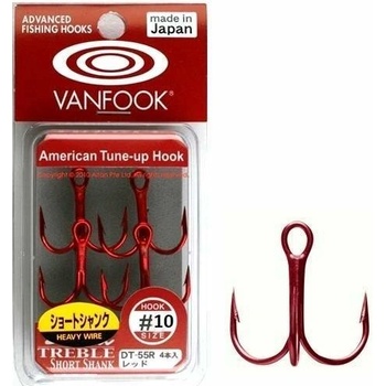 Vanfook Trojháčky DT-55R červené vel.10 5 ks