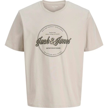 JACK & JONES Тениска jjedover denim tee ss o-neck sn pls