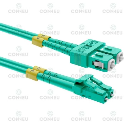 Conneu Оптичен пач кабел, LC-SC мулти мод OM3 дуплекс, 3мм, 2м (CNFJ-LCSCOM3DAQ3mm-2)