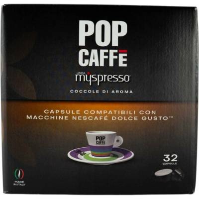 Pop Caffe kapsule kompatibilné Nescafe Dolce Gusto coccole di aroma 32 ks