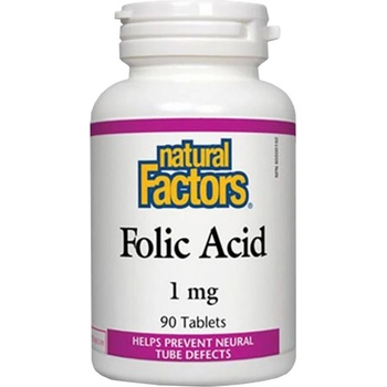 Image 1 of Natural Factors Folic Acid 1 mg [90 Таблетки]