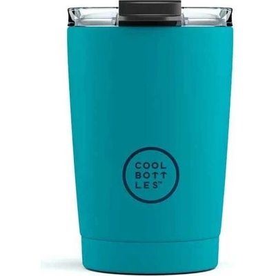 Cool Bottles Termohrnček z nehrdzavejúcej ocele Vivid Turquoise 330 ml