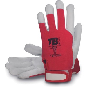 CERVA Tb 81rv / Комбинирани ръкавици - червено/сиви 10 (0101021599100)