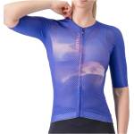 Castelli Дамска фланелка с къс ръкав за колоездене Castelli Women's Climber's A/C Jersey Cycling jersey - Ultraviolet / Purple Mist-Pink (156-2742-0213)