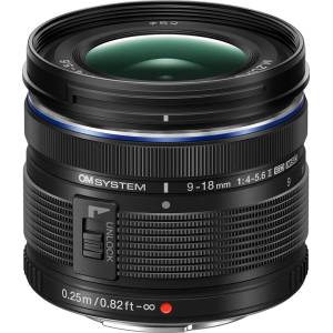 Olympus Обектив OM SYSTEM M. Zuiko Digital ED 9-18mm f/4-5.6 II Lens (Micro Four Thirds) (V335940BW000) Обективи