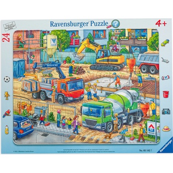 Ravensburger Пъзел Ravensburger от 24 части - Строителна площадка (05142)