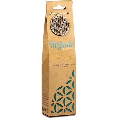 Organic Goodness Bílá šalvěj vonné kužílky 12 ks – Zboží Dáma