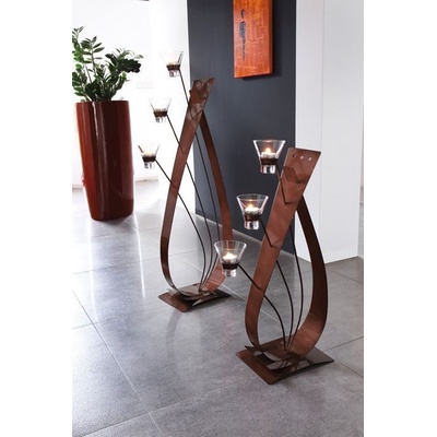 GILDE HANDWERK Svícen Figura 80 cm hnědý
