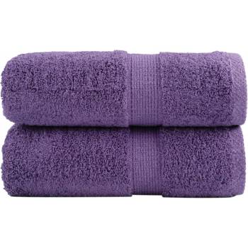 vidaXL Премиум кърпи за пране SOLUND 2 бр. лилави 30x30 см 600 г/м2 (137347)
