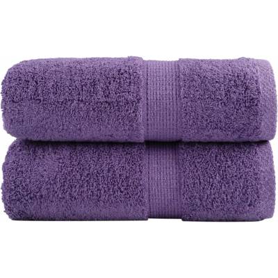 vidaXL Премиум кърпи за пране SOLUND 2 бр. лилави 30x30 см 600 г/м2 (137347)