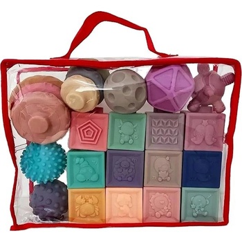 Montessori Bavytoy kostky a míčky - set