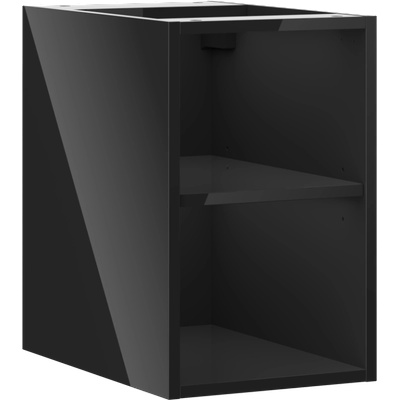 Mexen Box-A отворен шкаф с рафт 30 см, черен гланц - 91AX2-0300-470-0-70 (91AX2-0300-470-0-70)