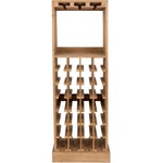 Dutchbone Кафяв шкаф за вино от масивна ела брой бутилки 28, 43, 5x118, 5 cm Claude - Dutchbone (4100025)